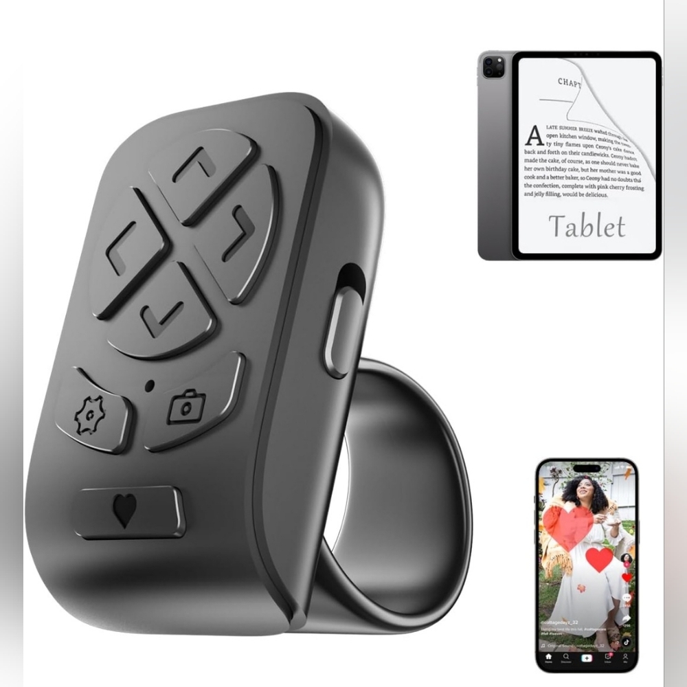Black Remote Control Ring